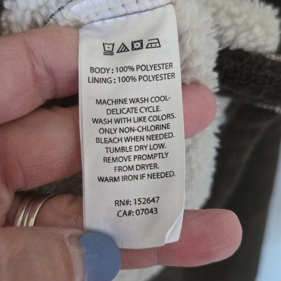 Telluride | Brown Sherpa Lined 1/4 Zip Jacket Size Large - Picture 8 of 8